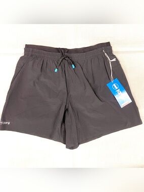 Janji Men's 5" Multi Short 2-in-1 Lined Midnight Black Size Small NEW